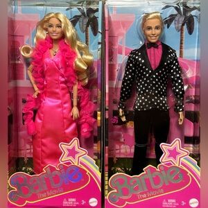💎BARBIE AND KEN THE MOVIE DOLL SUPERSTAR ⭐️ DRESS GOLDEN GLOBE MARGOT ROBBIE